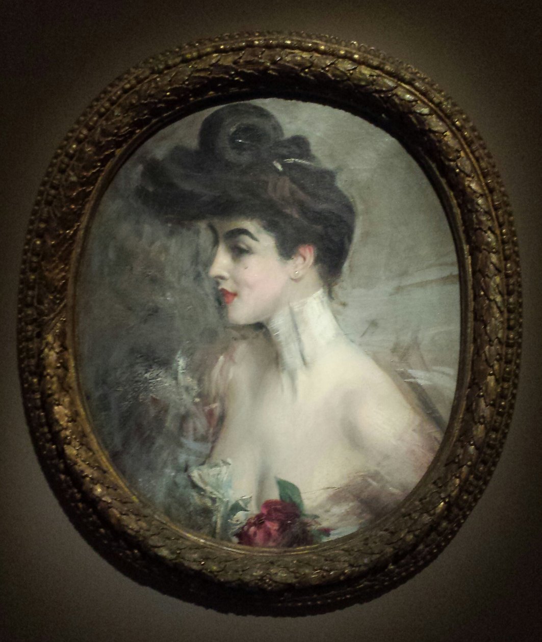 Portrait of Mme X with Pearl Necklace by Giovanni Boldini