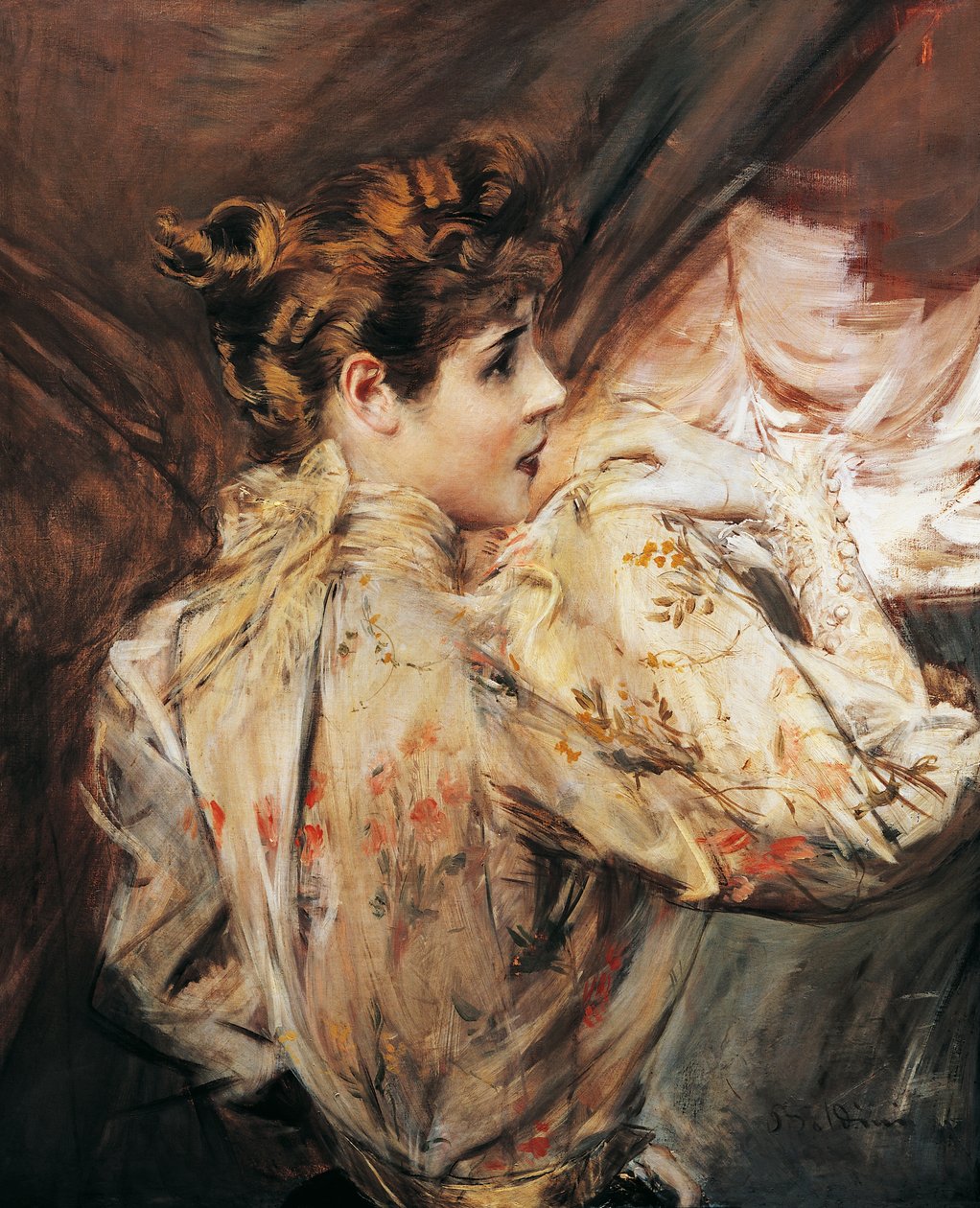 Portrait of Eleonora Duse, Italian actress by Giovanni Boldini