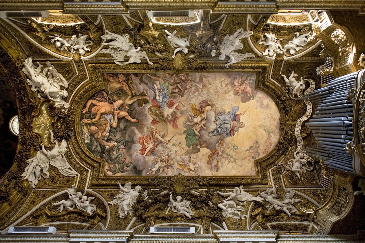 Vault of the Church of Santa Maria della Vittoria in Rome