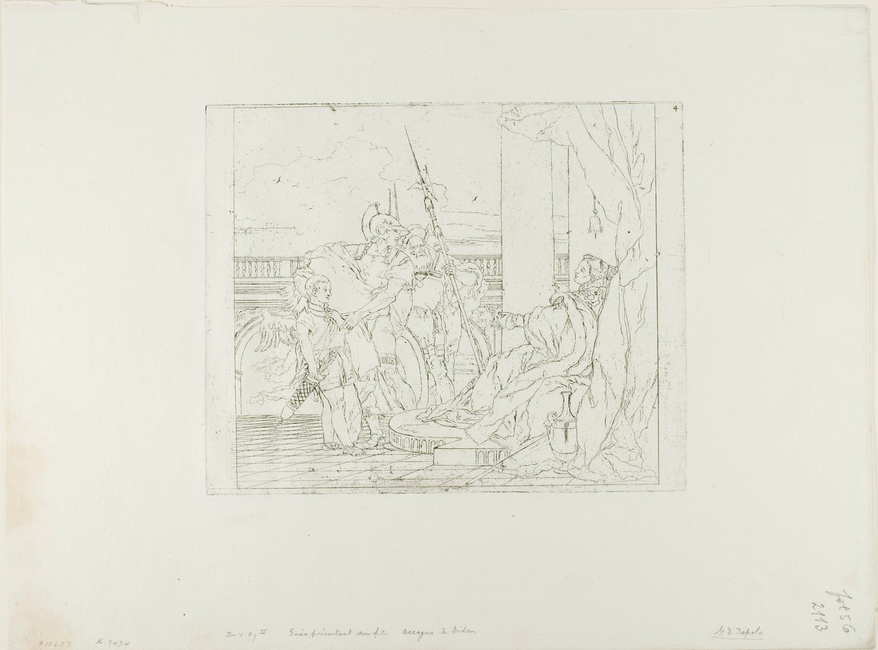 Aeneas Introduces His Son Ascanius to Dido by Giovanni Domenico Tiepolo