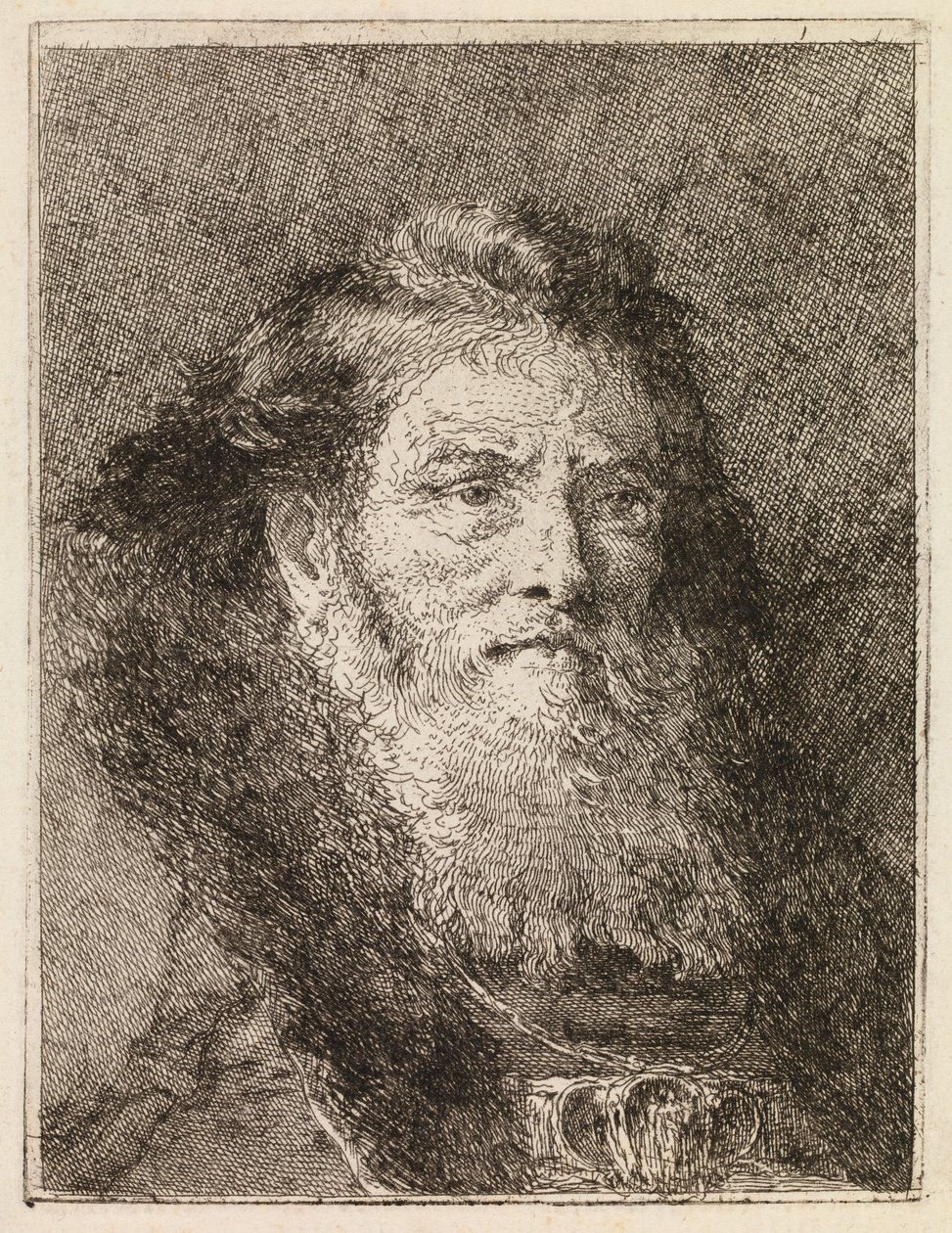 Bare-headed Man Turned to the Right by Giovanni Domenico Tiepolo
