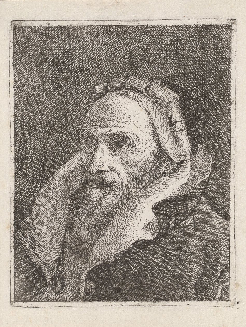 Bearded Old Man with a Cap, from the Collection of Heads by Giovanni Domenico Tiepolo