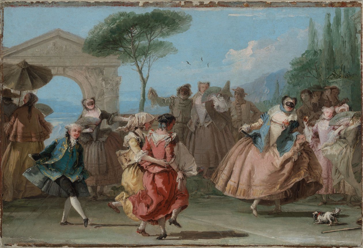 The Minuet by Giovanni Domenico Tiepolo