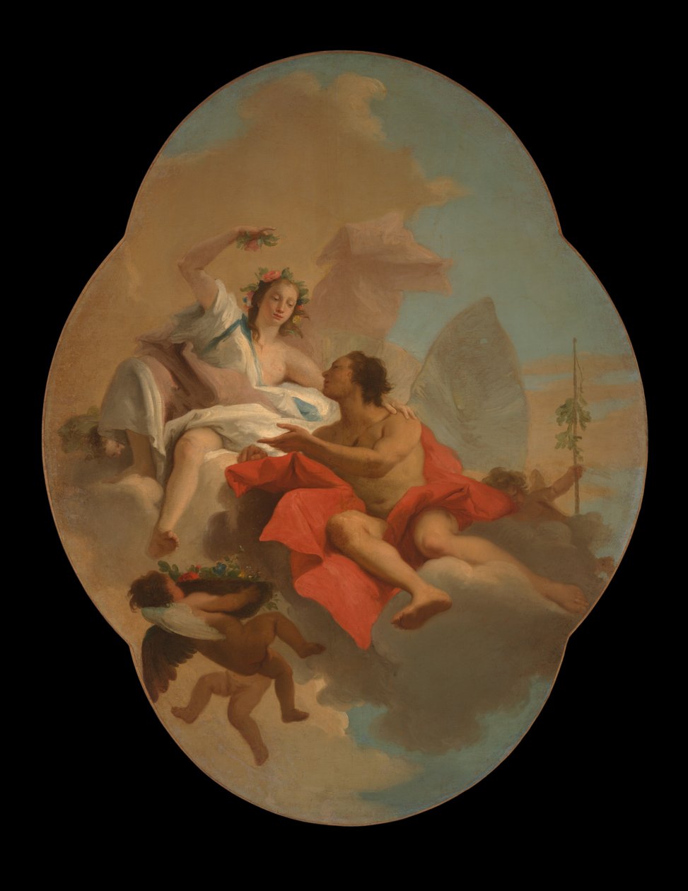 Flora and Zephyr by Giovanni Domenico Tiepolo