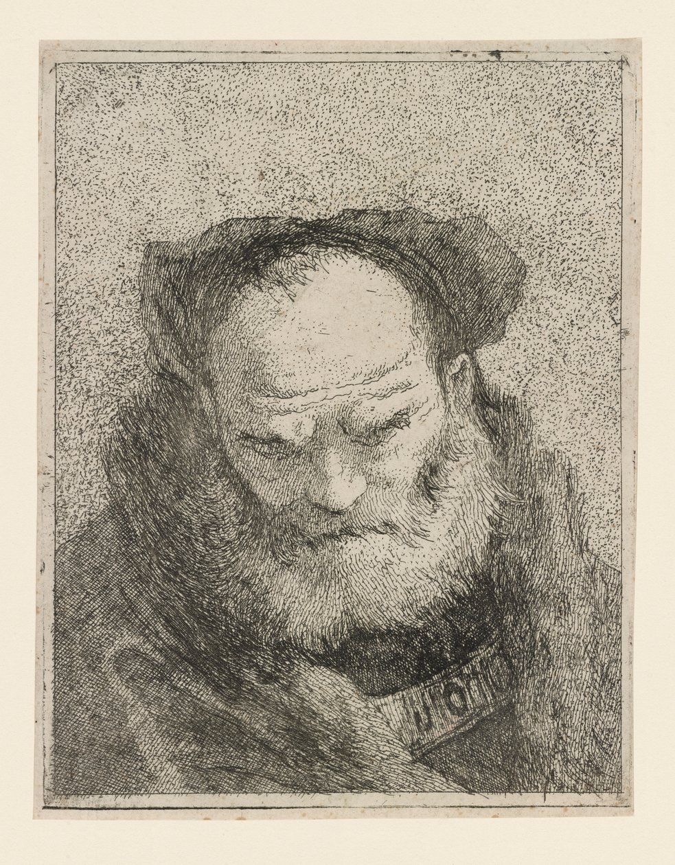Old Man with a Beard, from the Collection of Heads by Giovanni Domenico Tiepolo