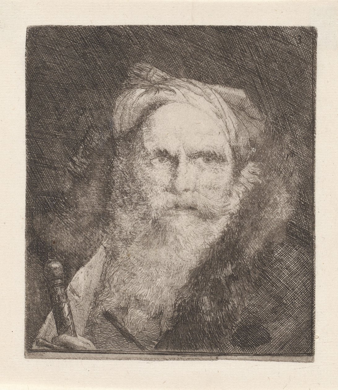 Old Man with a Sword, from the Raccolta di Teste (Collection of Heads) by Giovanni Domenico Tiepolo