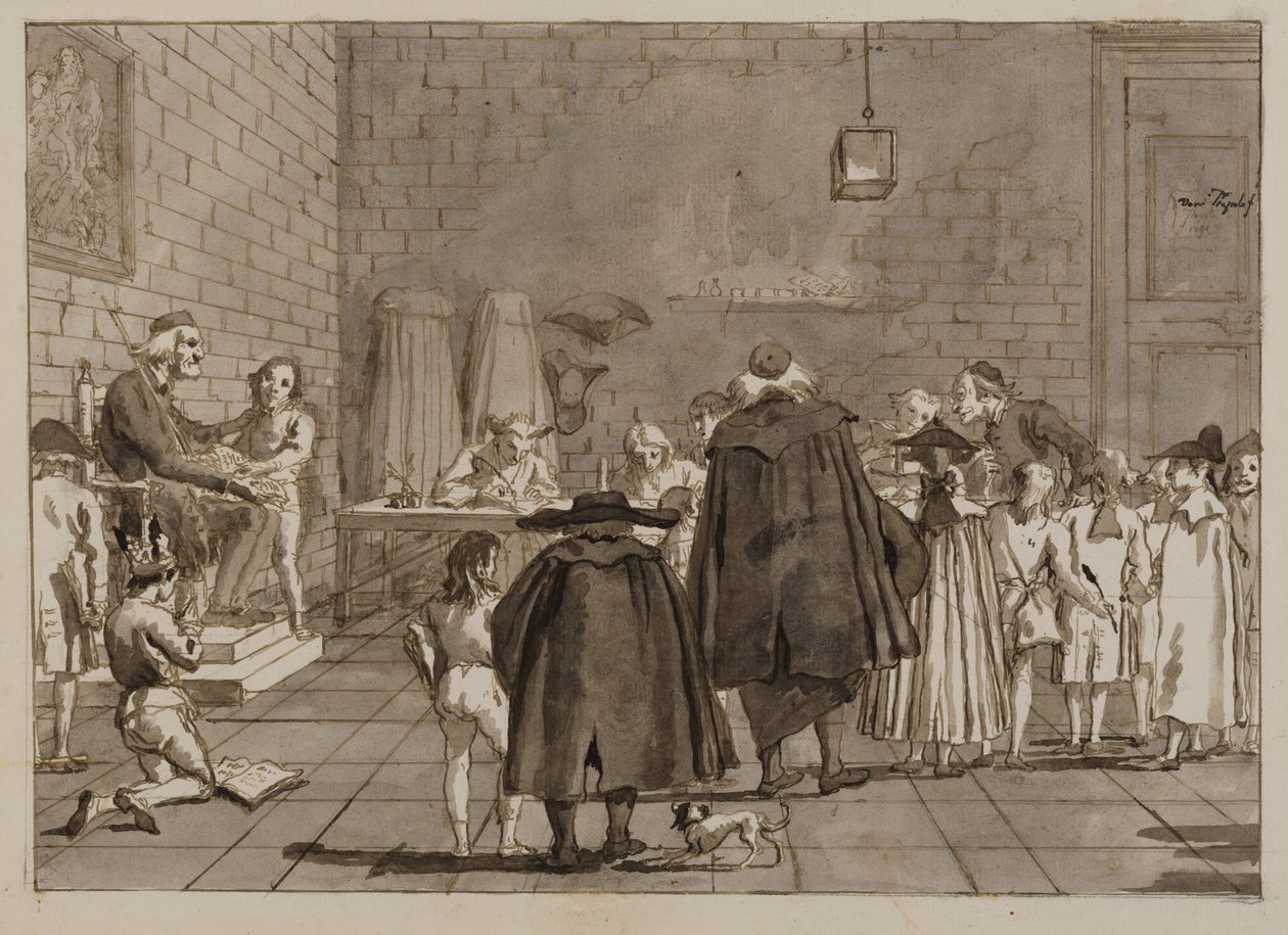 The School by Giovanni Domenico Tiepolo