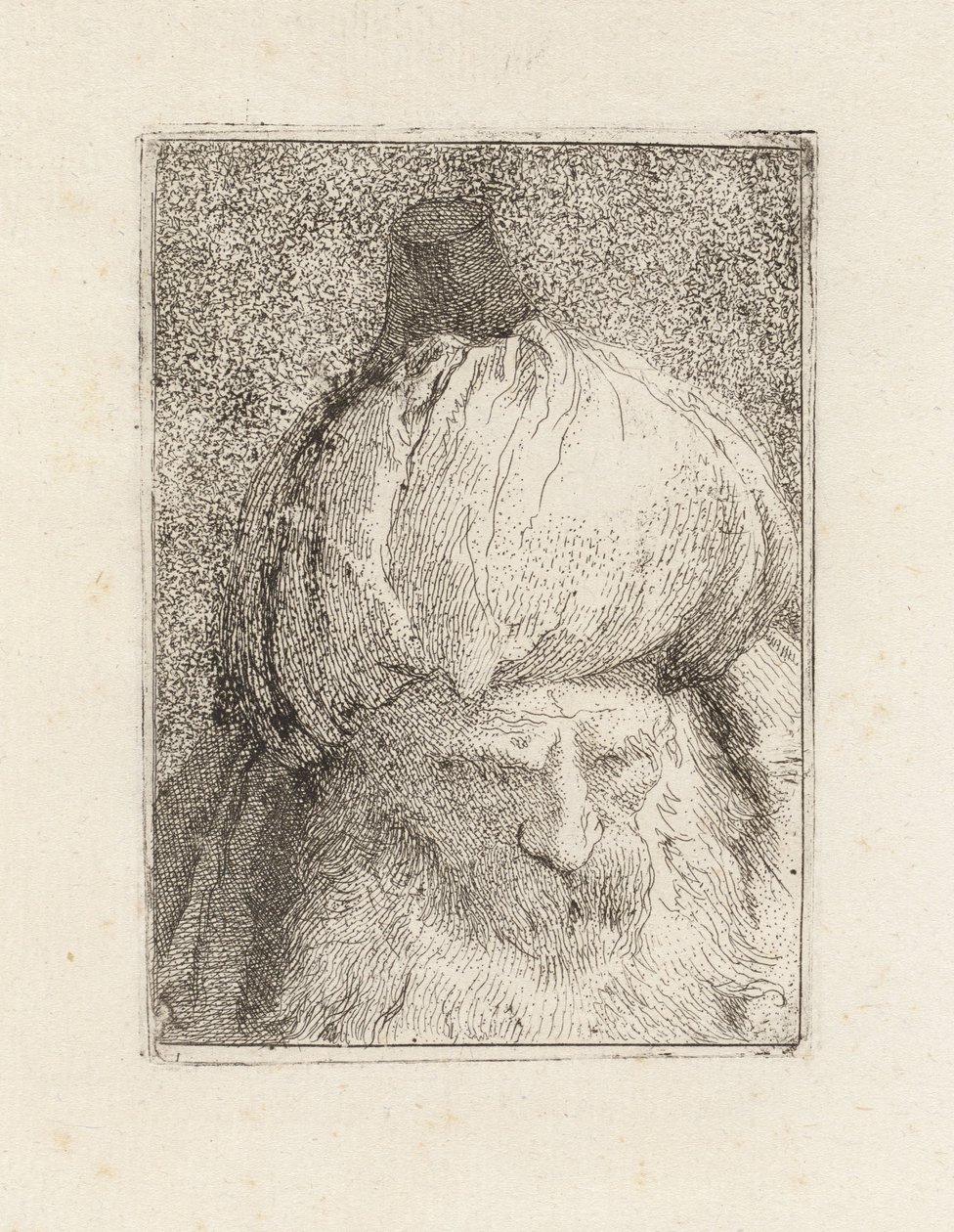 Turk Seen from the Front, from the Raccolta di Teste (Collection of Heads) by Giovanni Domenico Tiepolo