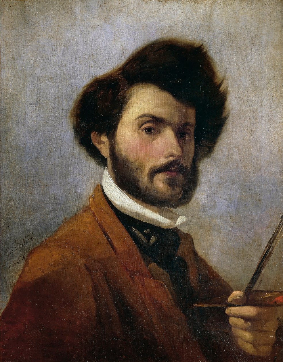Self-Portrait at Age 29 by Giovanni Fattori