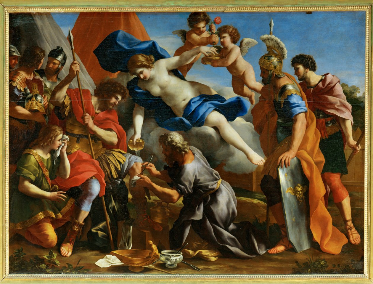 Venus Pouring Dictam on the Wounds of Aeneas by Giovanni Francesco (1610-62) Romanelli