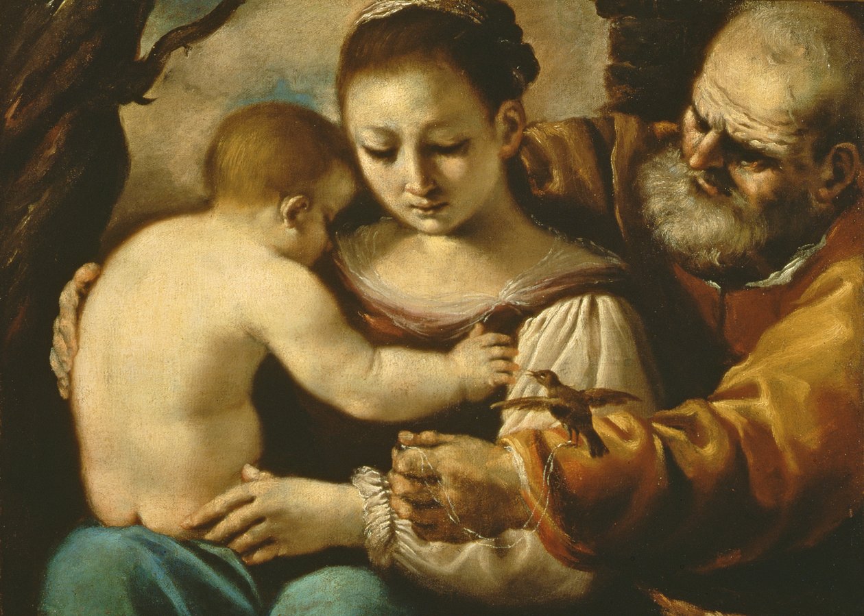 Holy Family by Giovanni Francesco Barbieri