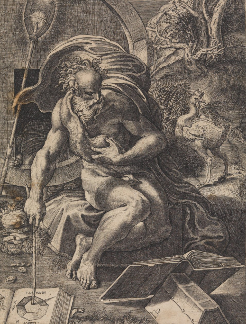Diogenes, ca. 1527 by Giovanni Jacopo Caraglio