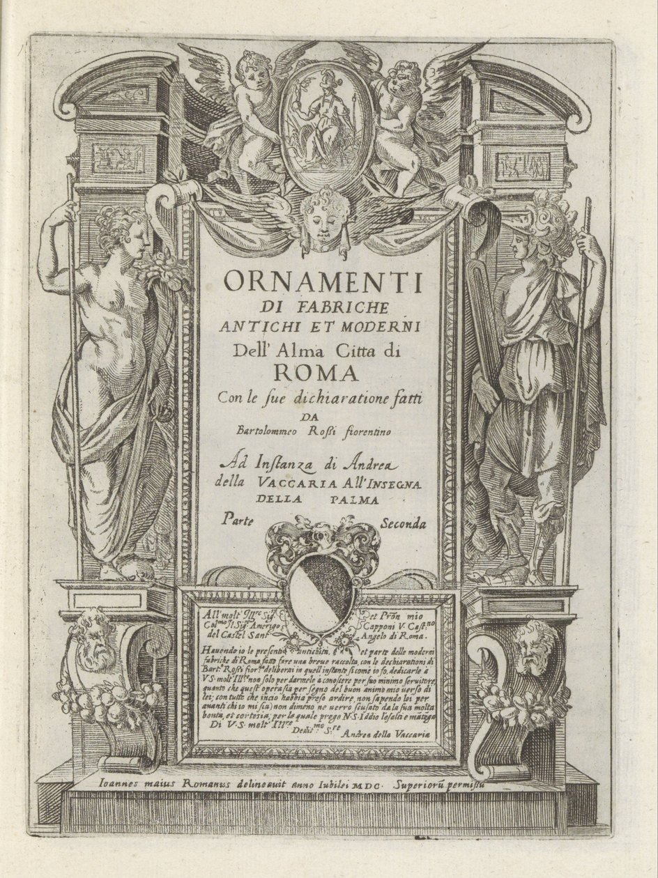 Title Page with Allegorical Figures and Putti by Giovanni Maggi