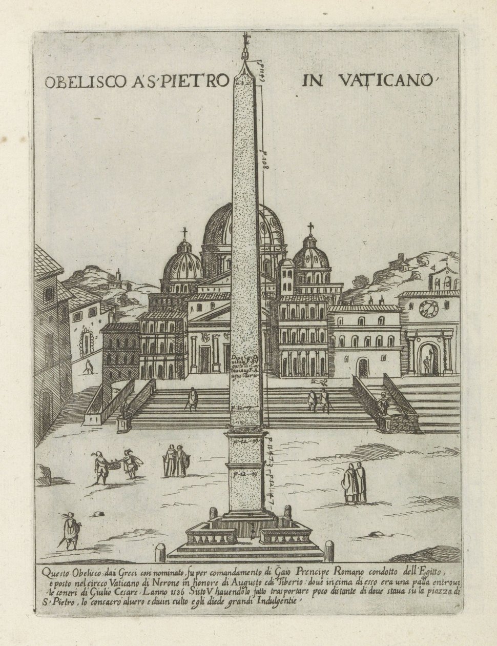 Vatican Obelisk by Giovanni Maggi