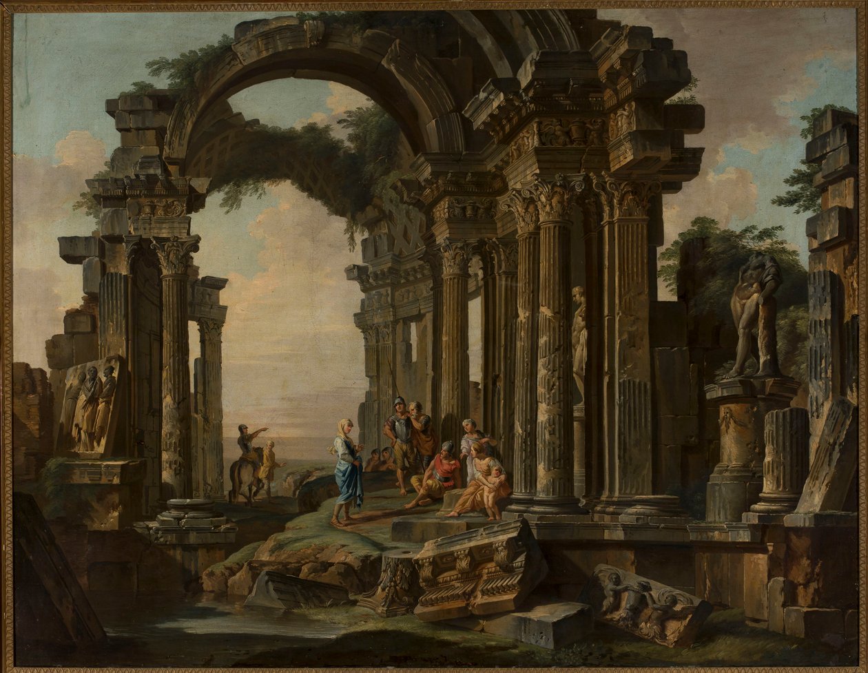 Roman Ruins by Giovanni Paolo Pannini