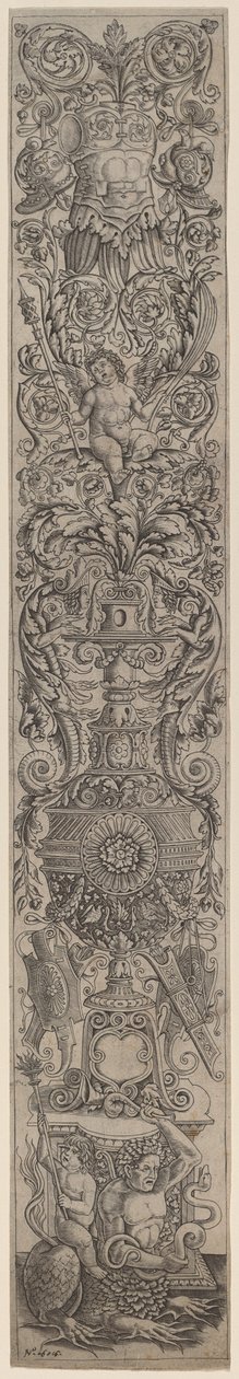 Ornament Panel: Triton Ridden by a Child by Giovanni Pietro Birago and Zoan Andrea