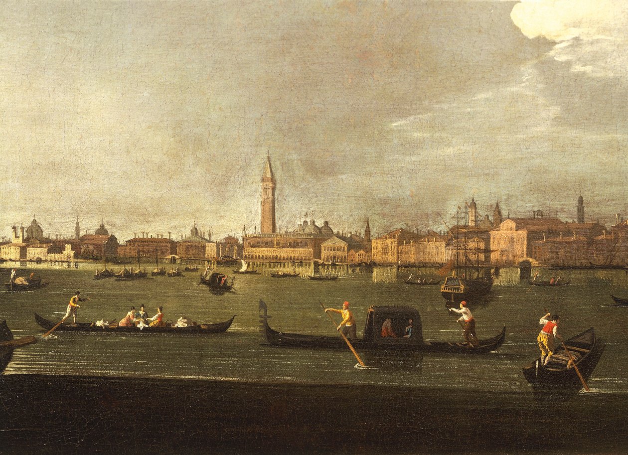 Italy, Venice, The Basin of San Marco by Giovanni Richter