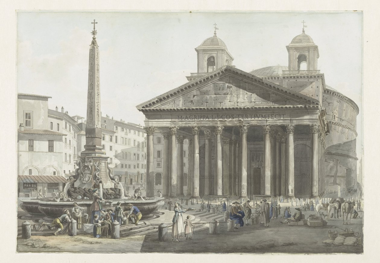 Pantheon in Rome by Giovanni Volpato