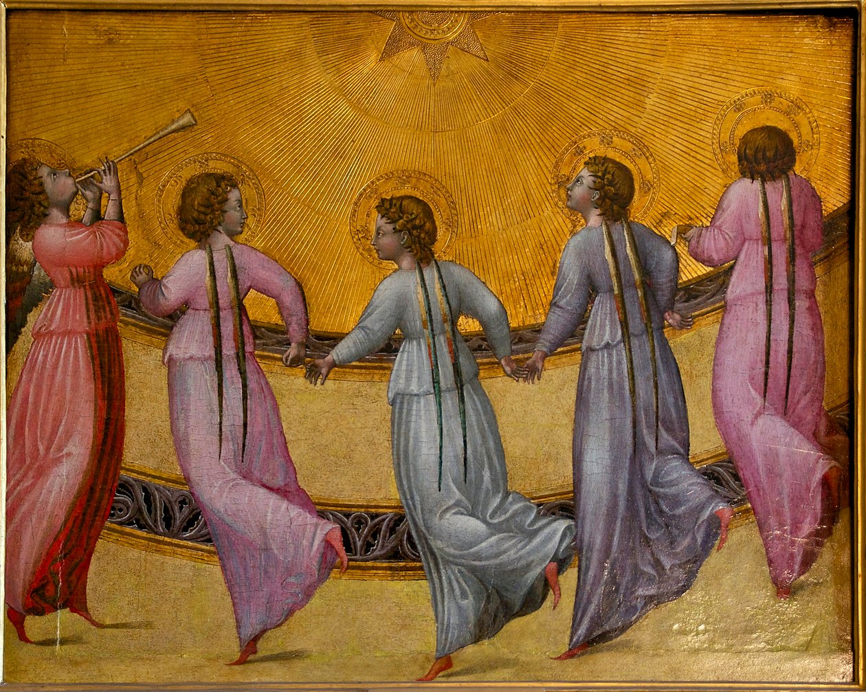 Five Dancing Angels by Giovanni di Paolo