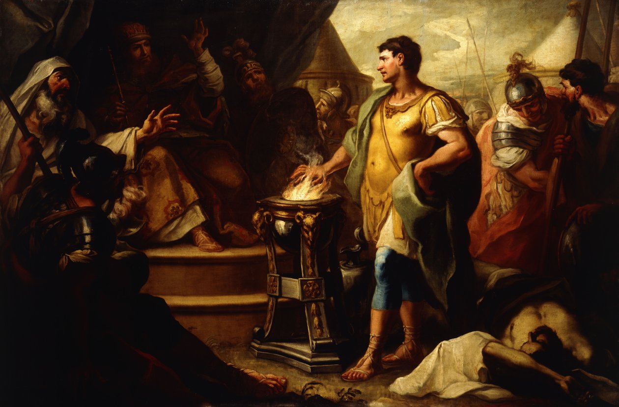 Mucius Scaevola by Girolamo Brusaferro: Buy fine art print
