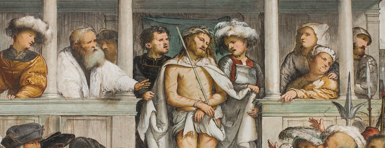 Central Nave, Fourth South Span, Hecce Homo, Girolamo Romanino by Girolamo Romanino