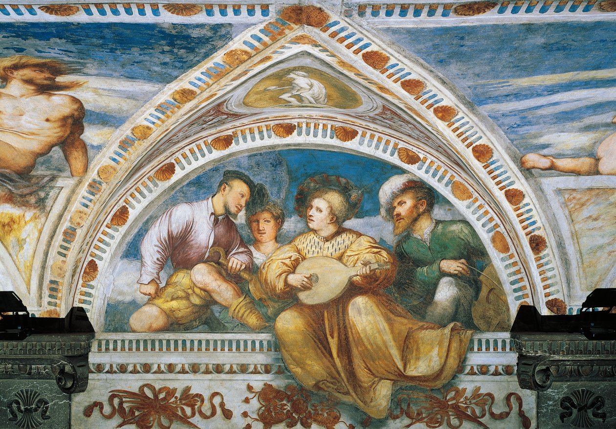Mandolin Player (detail) by Girolamo Romanino