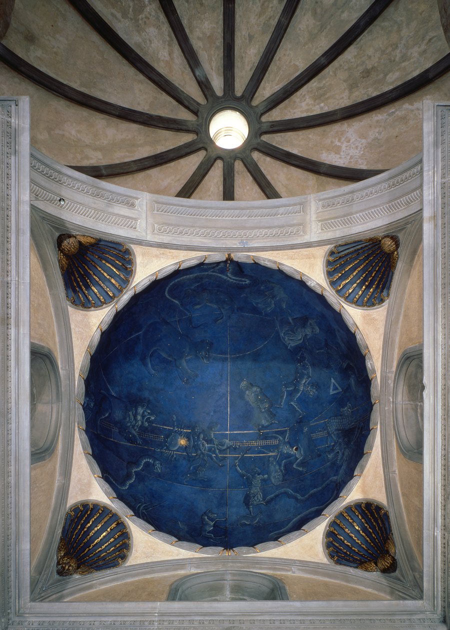 The Path of the Sun through the Stars on the Night of the 4th July 1442, from the Soffit Above the Altar by Giuliano dArrighi Pesello
