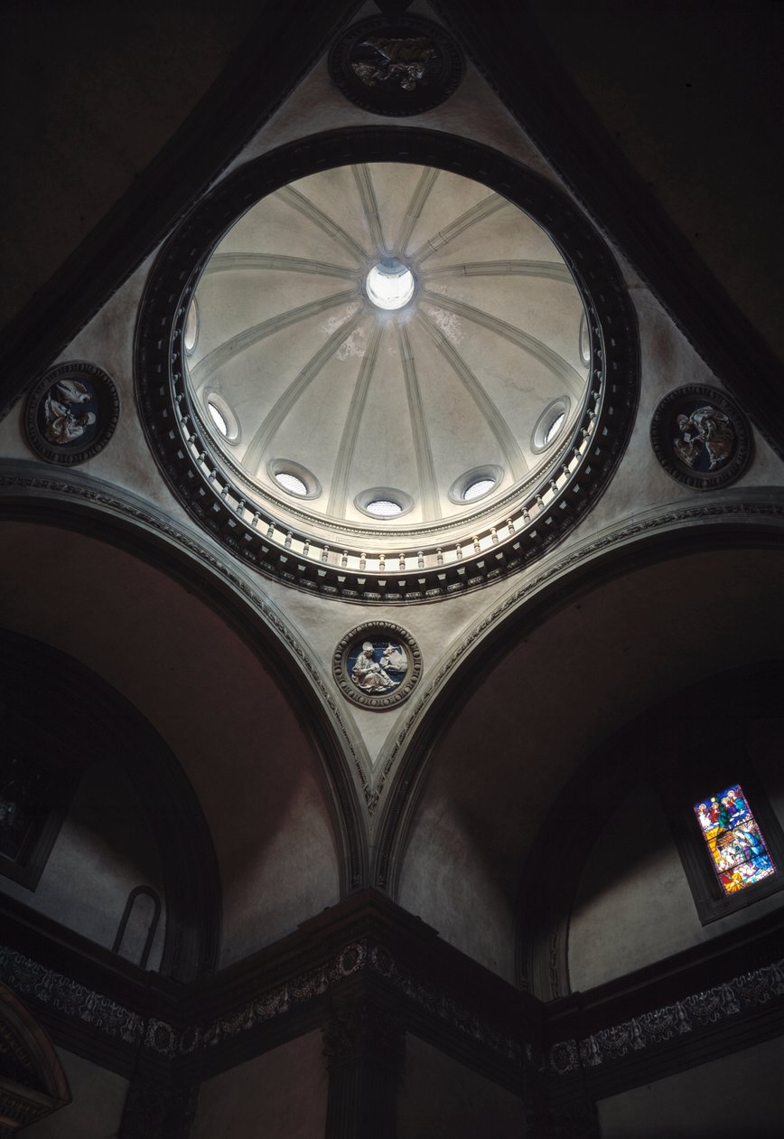 Interior view of the church by Giuliano Giamberti da Sangallo