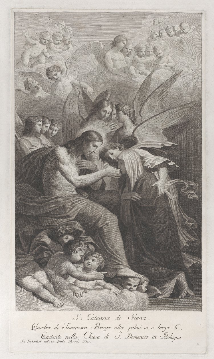 Christ Giving the Sacred Host to the Kneeling Saint Catherine of Siena