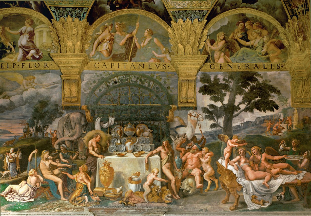 Bacchanalia, from the Hall of Amor and Psyche by Giulio Romano