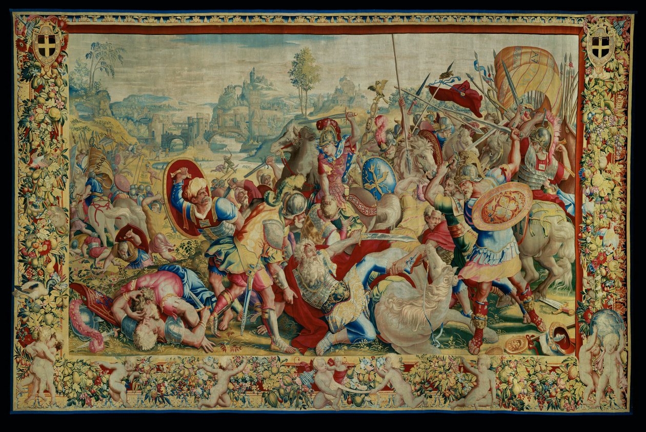 The History of Scipio: The Battle of the Ticinus, First Piece of the Tapestry by Giulio Romano