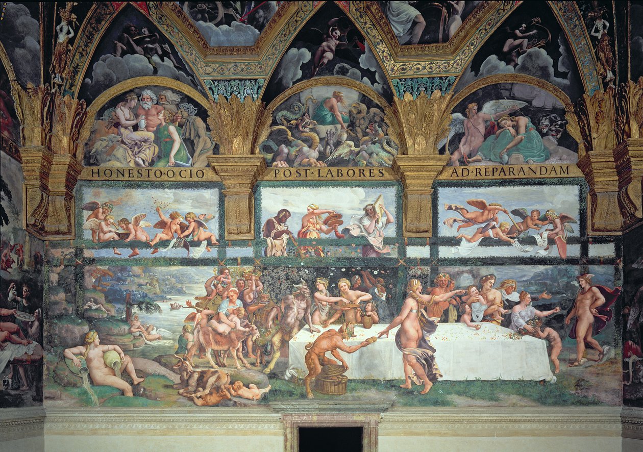 The Rustic Banquet Celebrating the Marriage of Cupid and Psyche, with ...