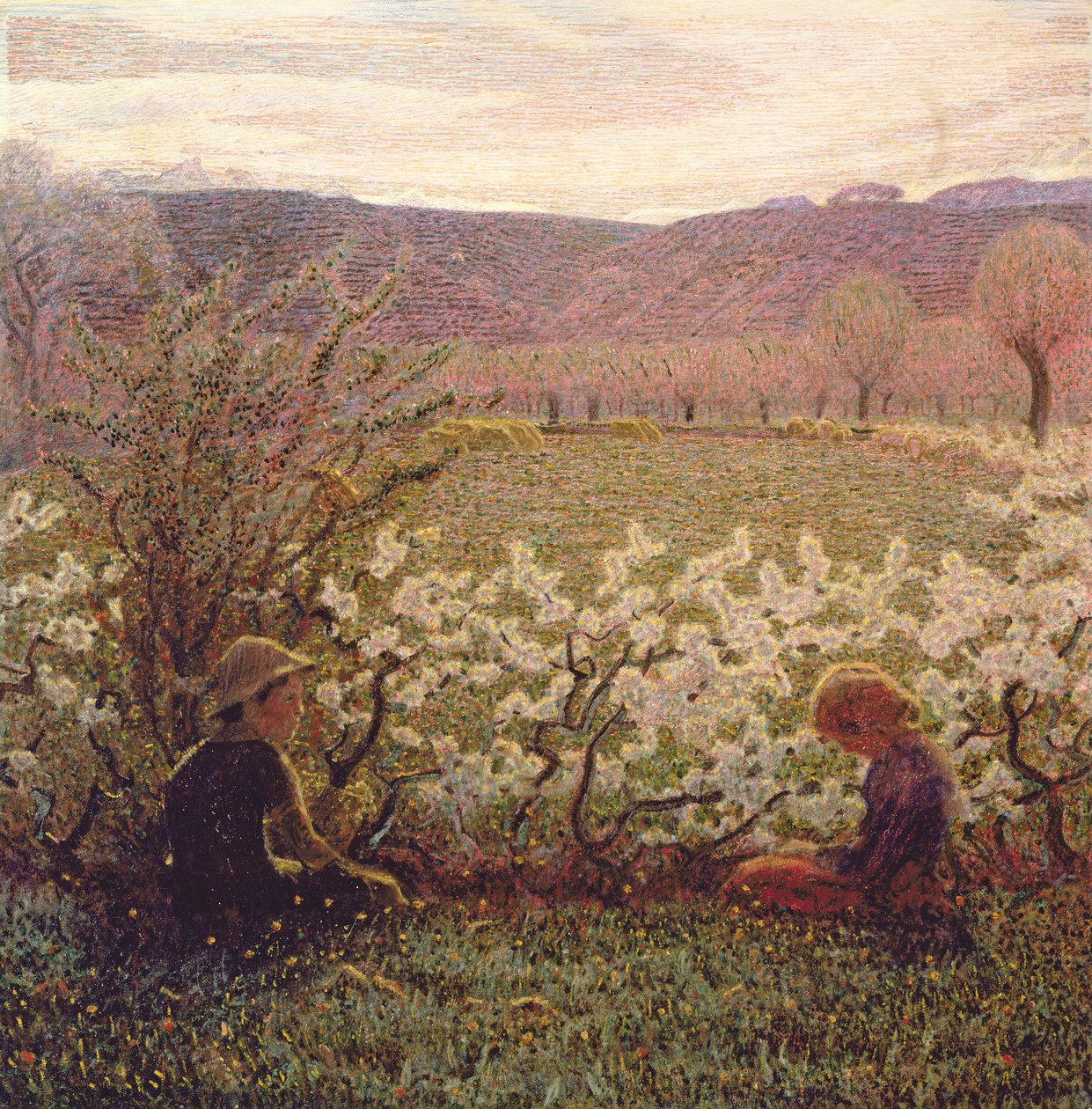 Flowering Meadow by Giuseppe Pellizza da Volpedo
