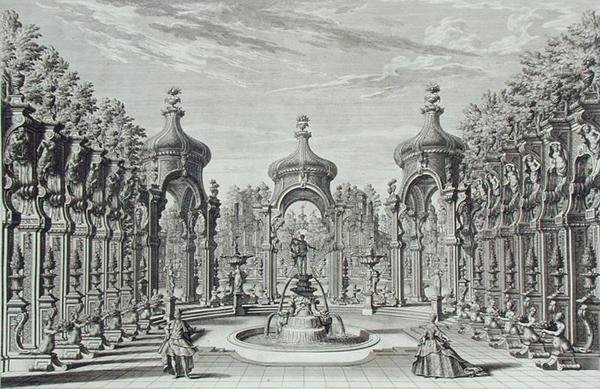 Design for entertainment in a garden, from 
