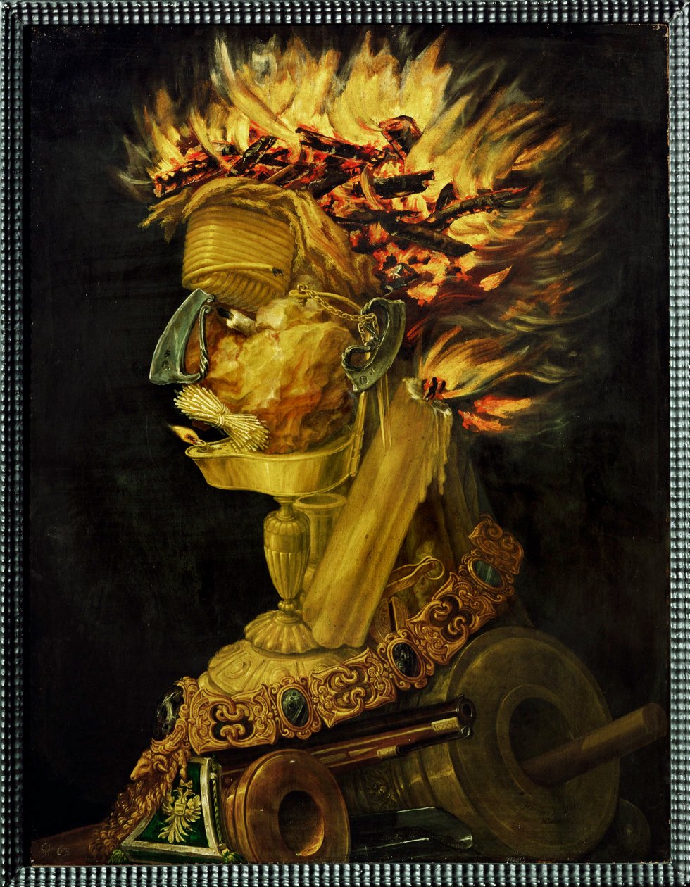 Fire, Allegory by Giuseppe Arcimboldo