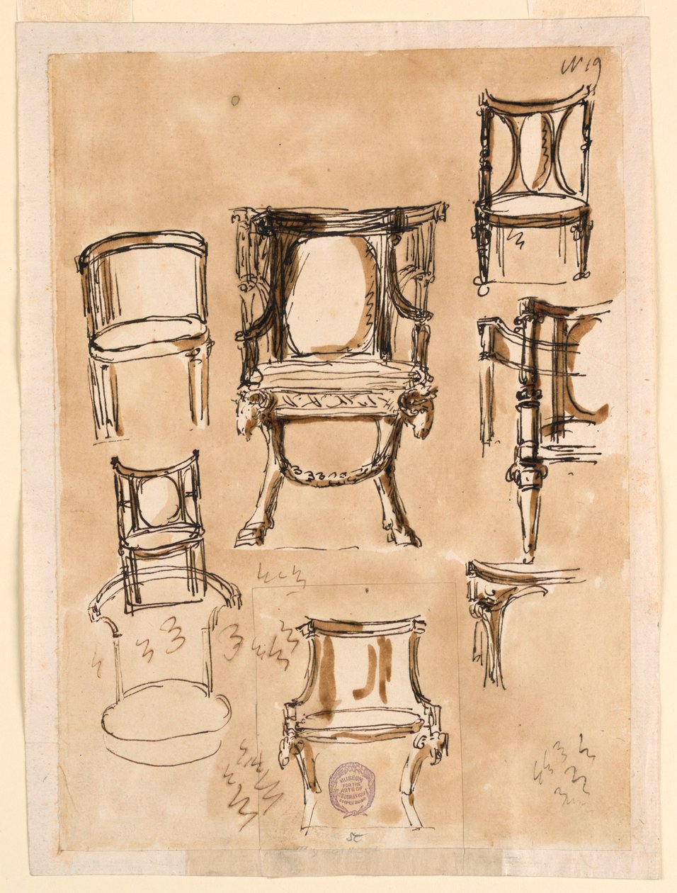 Chairs by Giuseppe Barberi