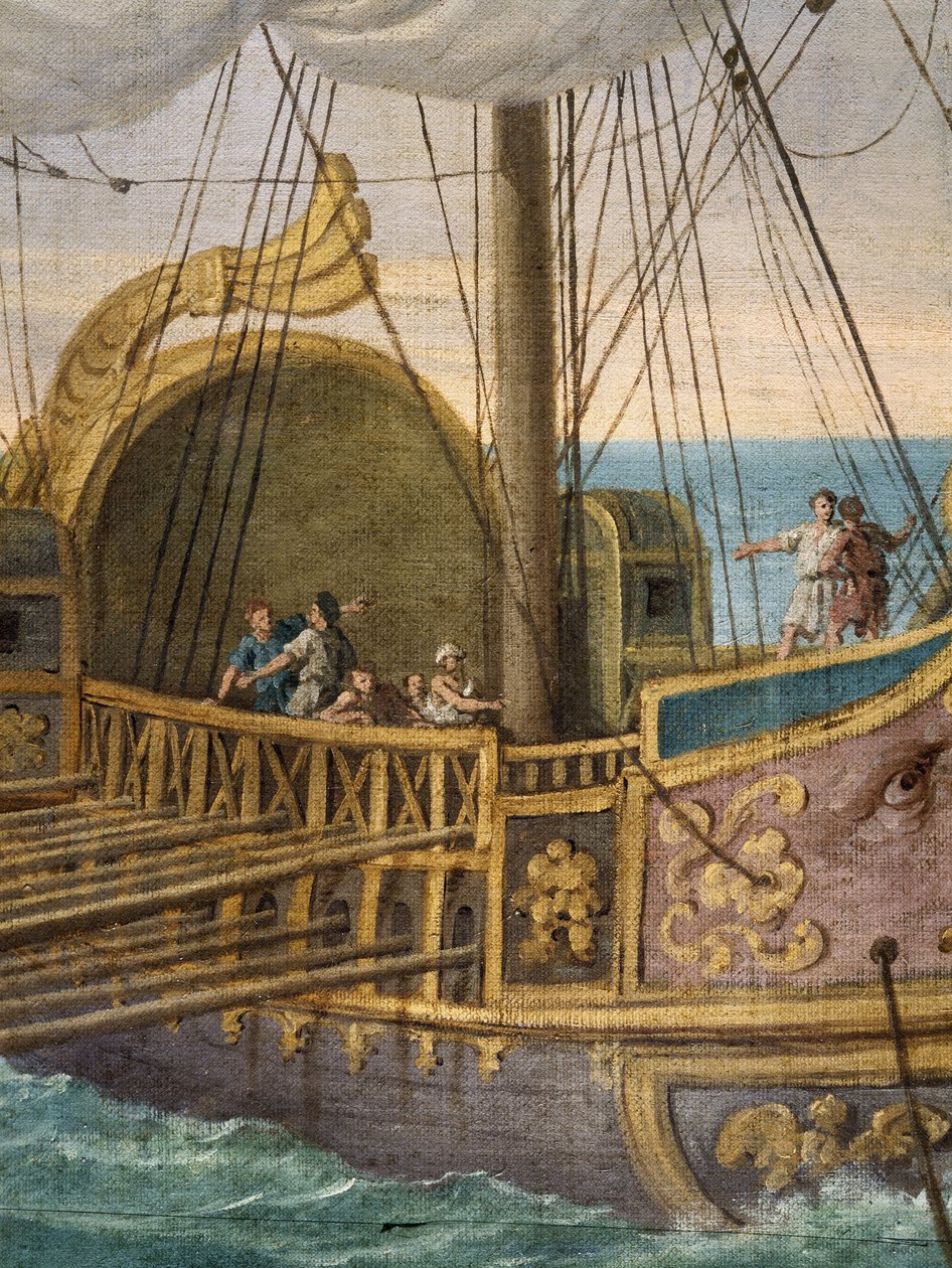 Saint Paula leaving for the Holy Land (detail) by Giuseppe Bottani
