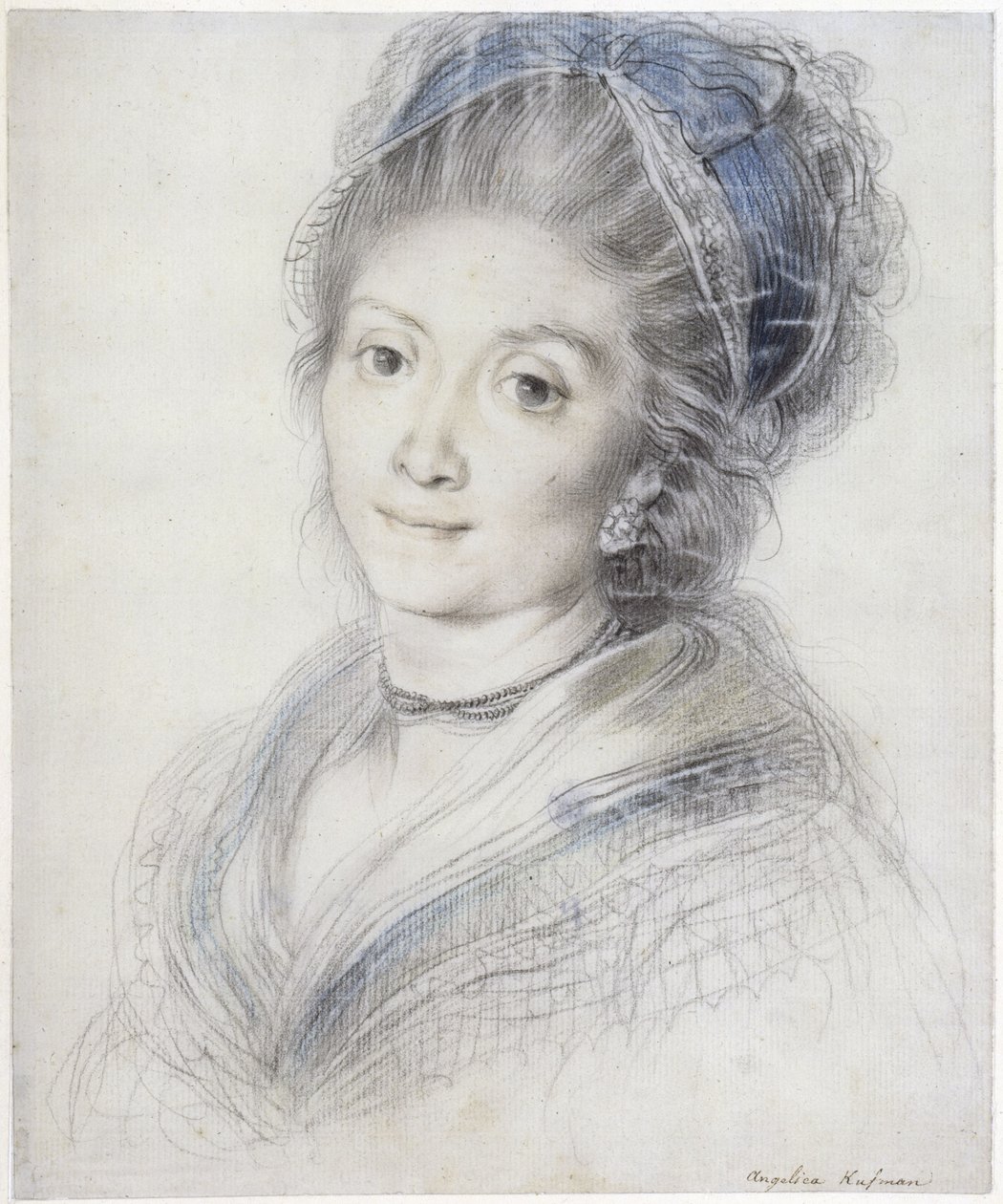 Bust of a Woman with Lace Cap by Giuseppe Cades