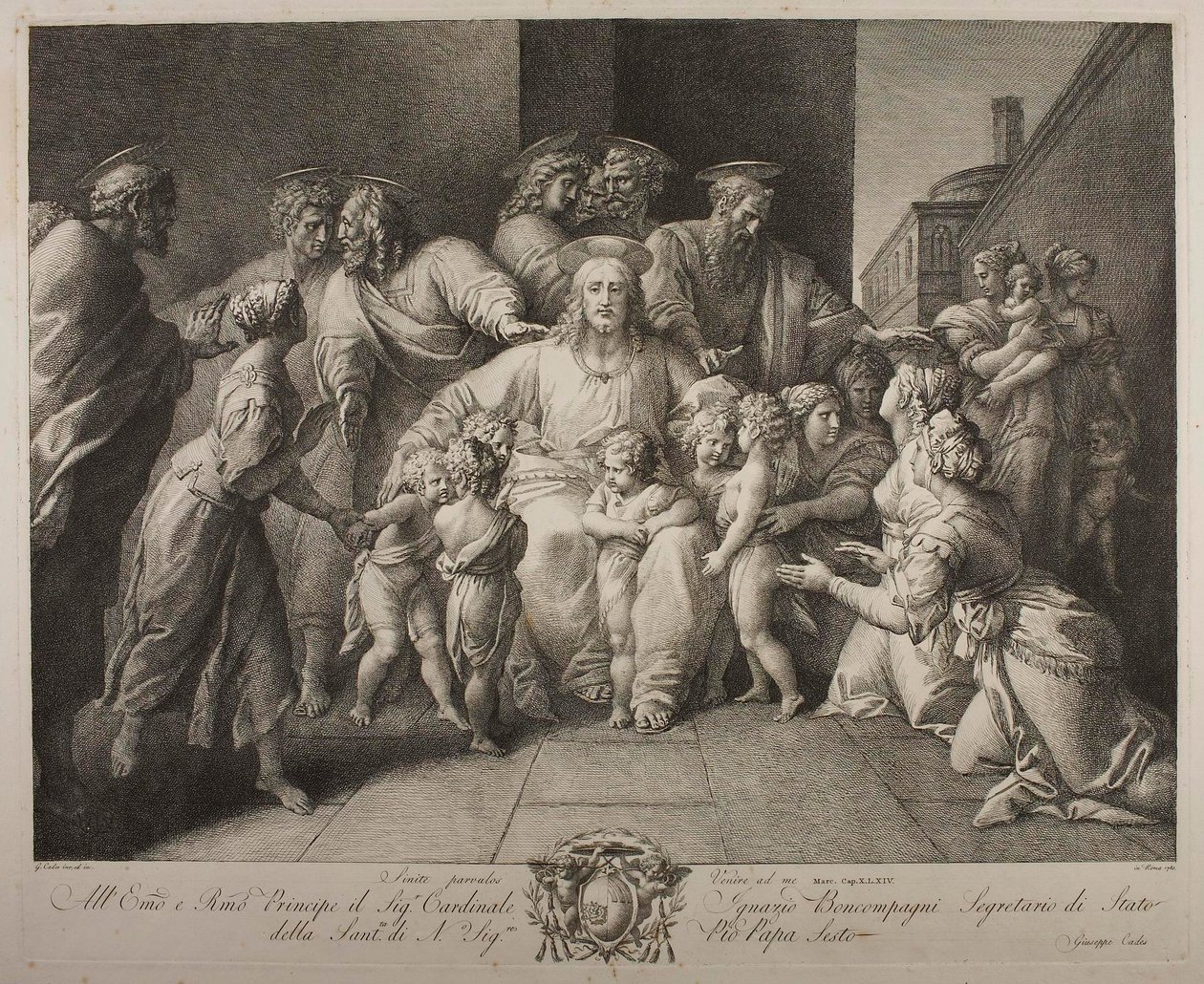 Christ Blessing the Children by Giuseppe Cades