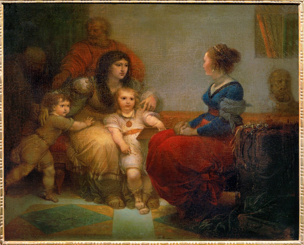 Cornelia, Mother of the Gracchi with Her Sons Tiberius and Gaius, and ...
