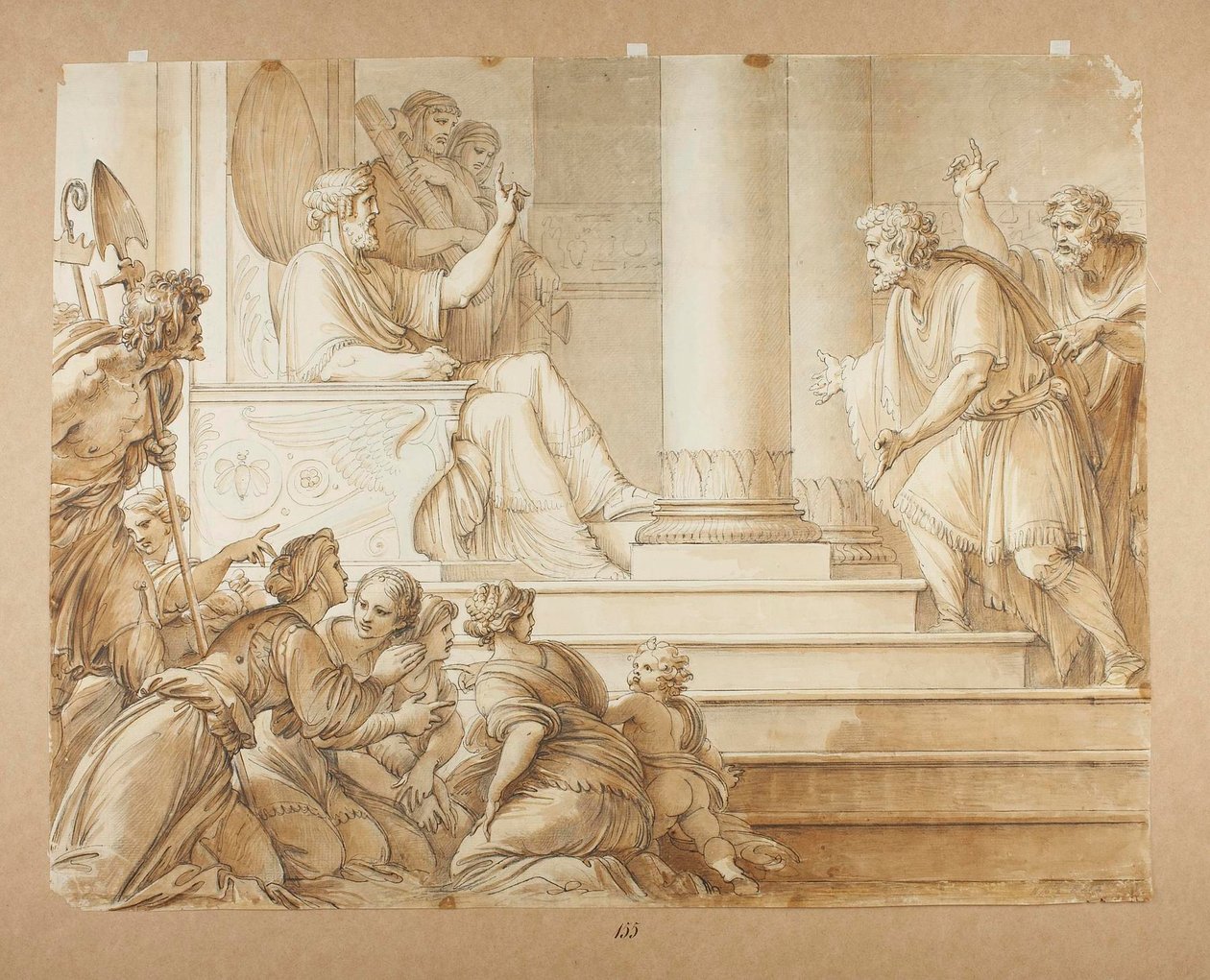 Moses confronts Pharaoh by Giuseppe Cades