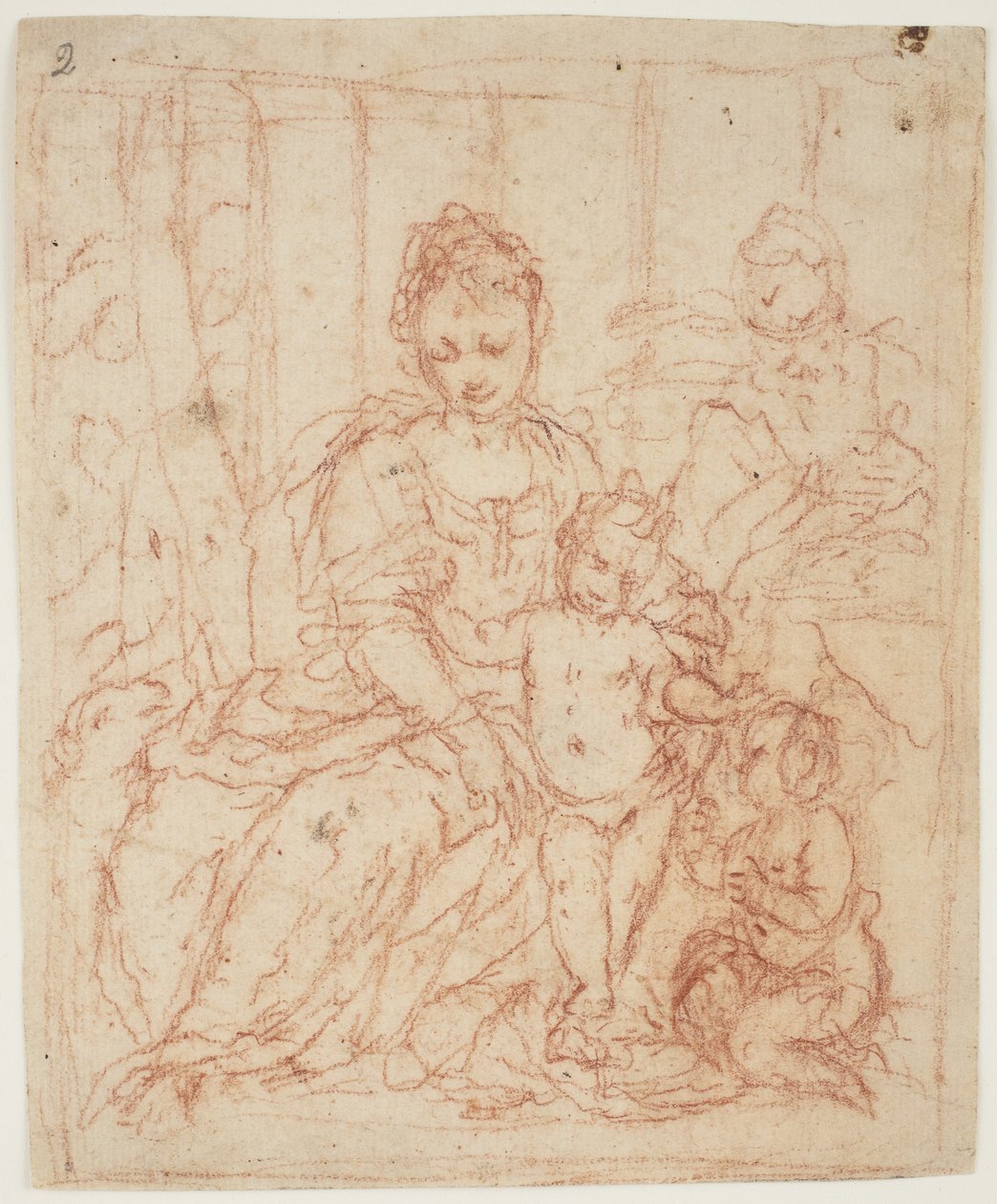 The Holy Family with the Infant St John the Baptist and a Lamb