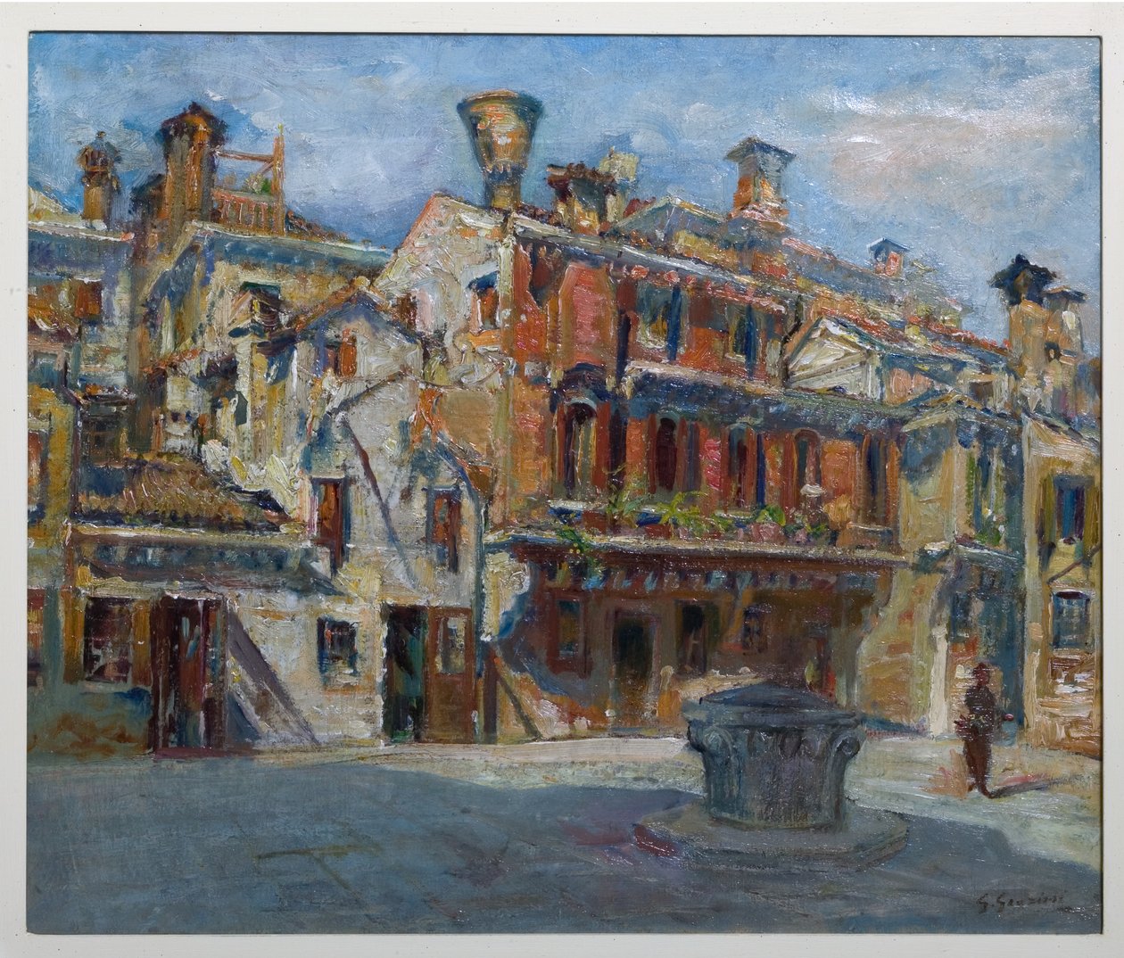 Square of the Theatre, Venice by Giuseppe Graziosi
