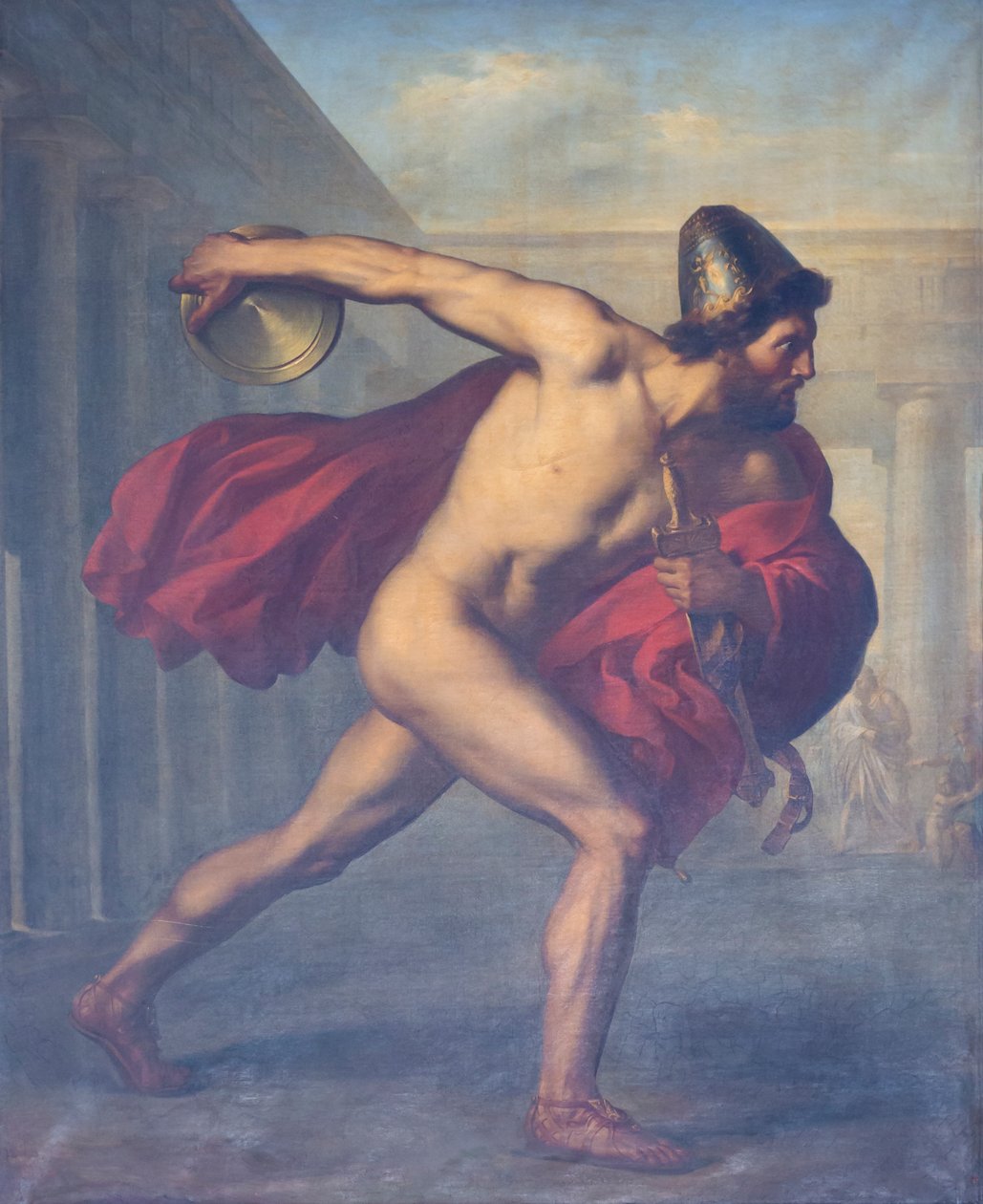 Ulysses Throwing the Discus by Giuseppe Mancinelli