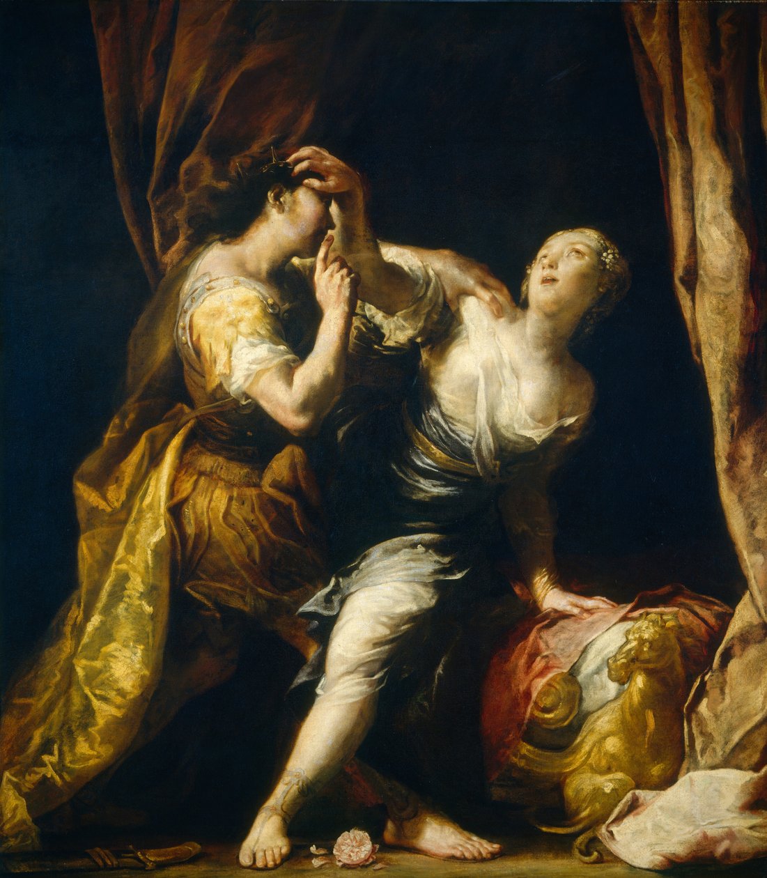 Tarquin and Lucretia by Giuseppe Maria (1665-1747) Crespi