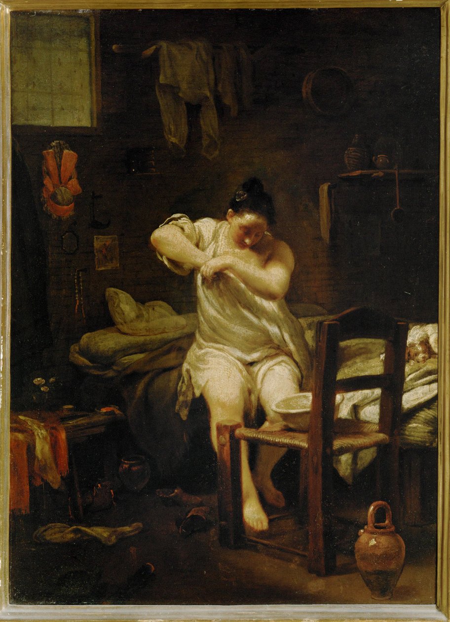 The Flea by Giuseppe Maria (1665-1747) Crespi
