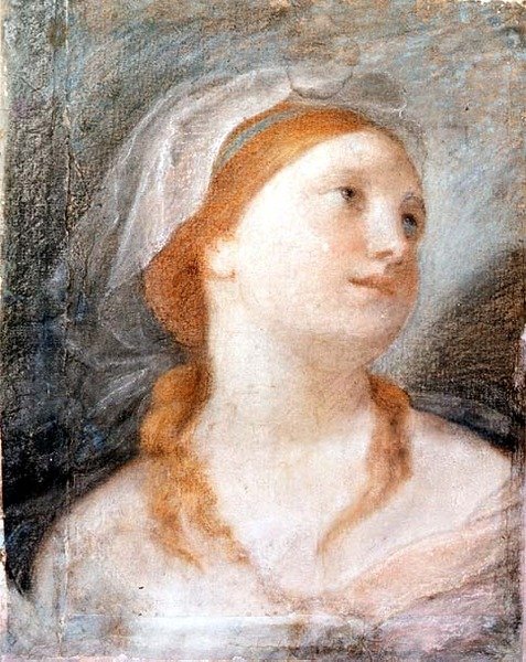 Study of the Head of a Young Woman with Red Hair by Giuseppe Maria (circle of) Crespi