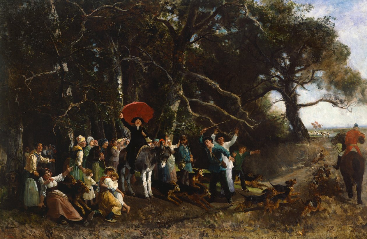 Sermon interrupted by Giuseppe Palizzi