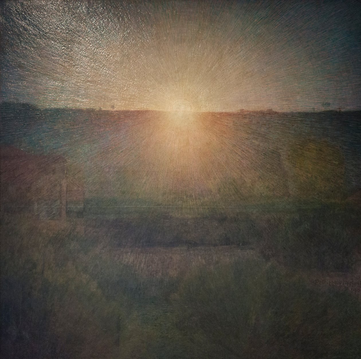 The rising sun by Giuseppe Pellizza da Volpedo
