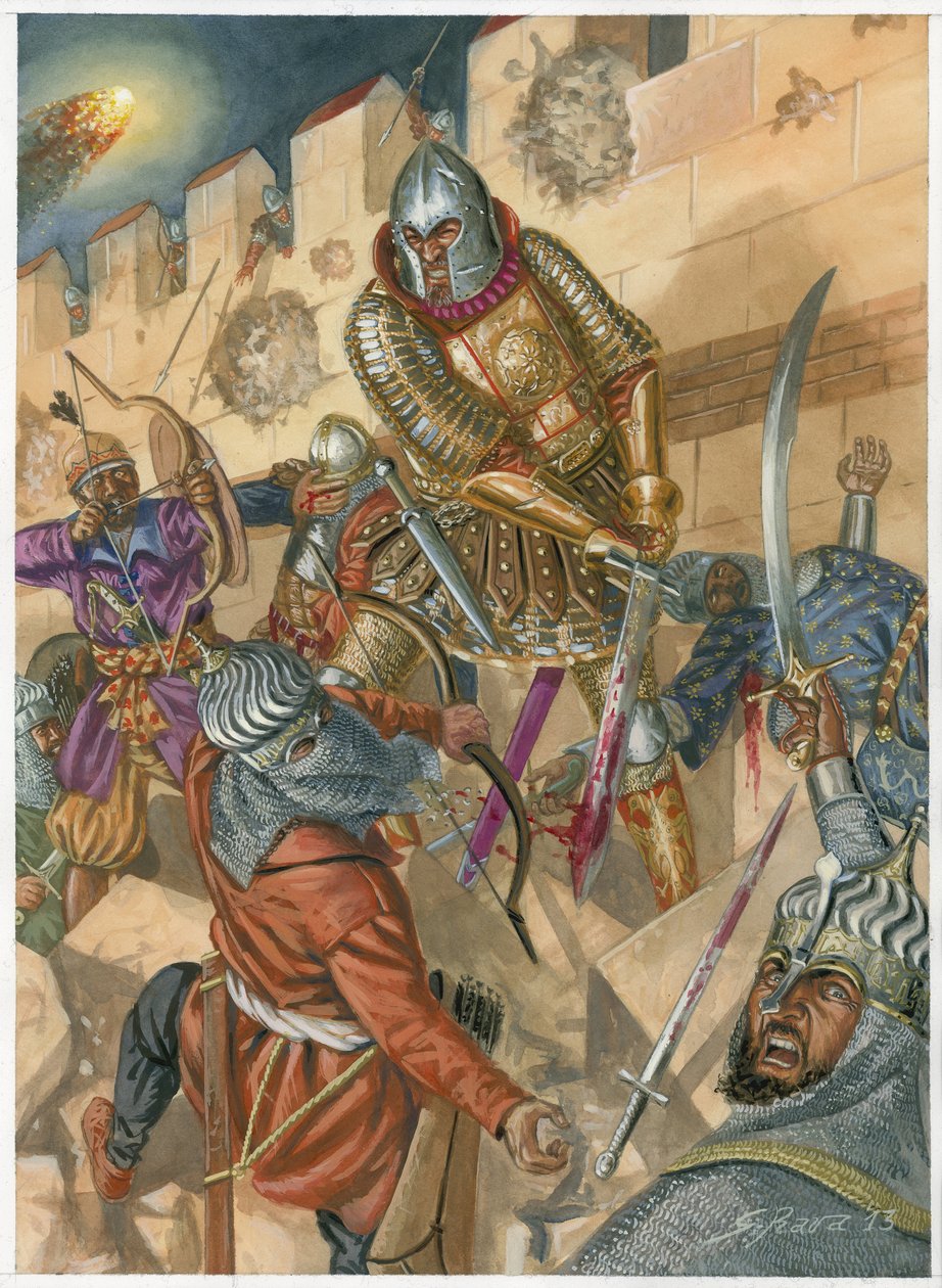 Death of Constantine XI Palaiologos and the Fall of Constantinople by Giuseppe Rava